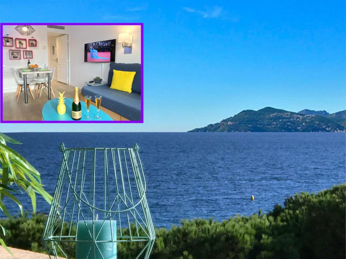 Zen Beach Cannes Sea View Apartment Beach In Front X2 Pools-Ac-Clim-Wifi-Free Parking Inside Exterior foto